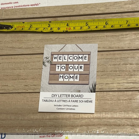 New MDF Hanging DIY Letter Board Wall Decor, 7.87 in x 6.69 in - Picture 6 of 12